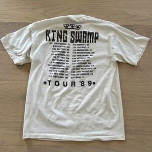 Vintage King Swamp Tour 89 Band T-Shirt White Single Stitch 1989 Concert Tee